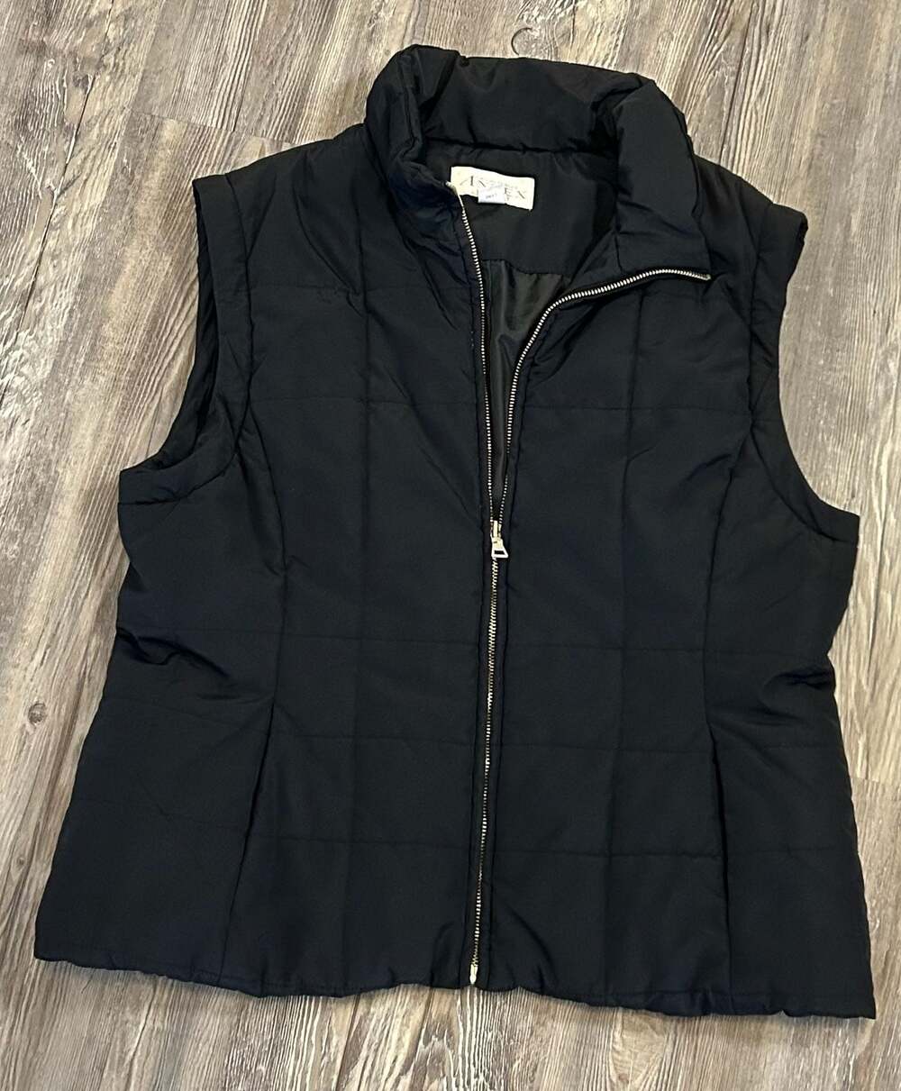 Casual Corner Annex Black Quilted Puffer Vest Size L